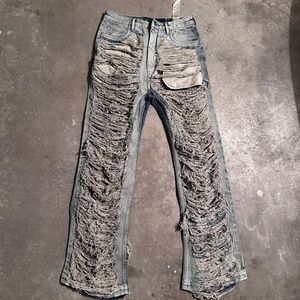 Rick Owens DRKSHDW Blue Geth Jeans Size 31